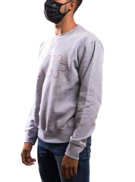 Sweat Klout Logo Cinza para Homem