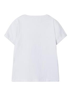 T-Shirt Name It Minnie Branco para Menina