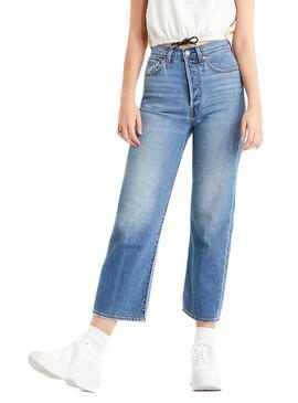 Jeans Levis Ribcage Mid para Mulher