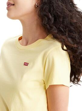 T-Shirt Levis Basic Amarelo para Mulher