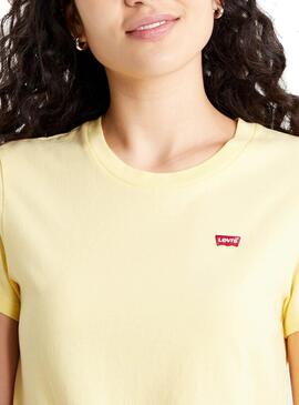 T-Shirt Levis Basic Amarelo para Mulher