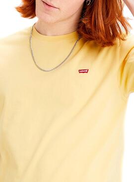 T-Shirt Levis Basic Amarelo para Homem