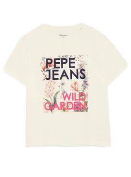 T-Shirt Pepe Jeans Addison Branco para Mulher