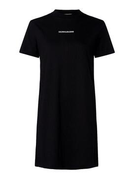 Vestido Calvin Klein Jeans Side Tape Preto Mulher