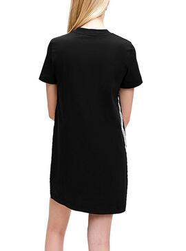 Vestido Calvin Klein Jeans Side Tape Preto Mulher