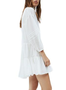 Vestido Pepe Jeans Amada Branco para Mulher