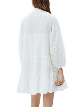 Vestido Pepe Jeans Amada Branco para Mulher