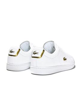 Sapatilhas Lacoste Carnaby Evo Piel Branco Mulher