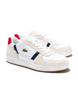 Sapatilhas Lacoste T-Clip Piel Tricolor Homem