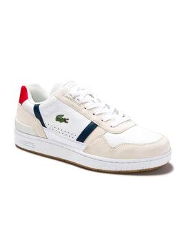 Sapatilhas Lacoste T-Clip Piel Tricolor Homem