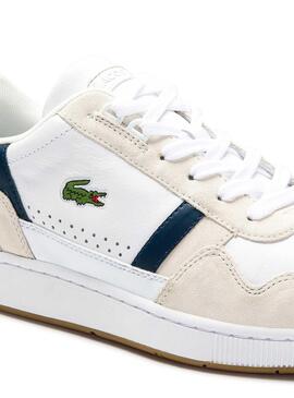 Sapatilhas Lacoste T-Clip Piel Tricolor Homem