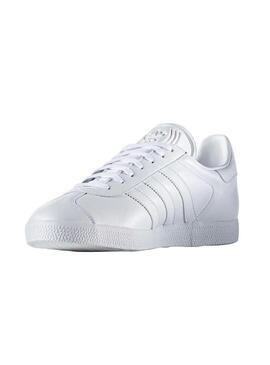 Sapatilhas Adidas Gazelle Branco Piel Homem Mulher