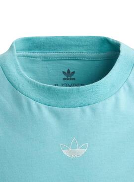 T-Shirt Adidas Panel Azul para Menino