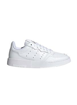 Sapatilhas Adidas Supercourt Junior Couro Branco