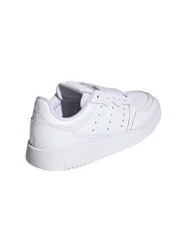 Sapatilhas Adidas Supercourt Junior Couro Branco