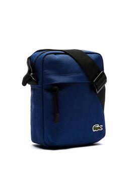 Bolsa Lacoste Vertical Neocroc Azul para Homem