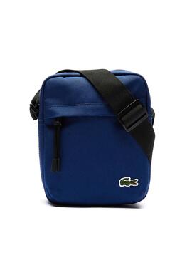 Bolsa Lacoste Vertical Neocroc Azul para Homem