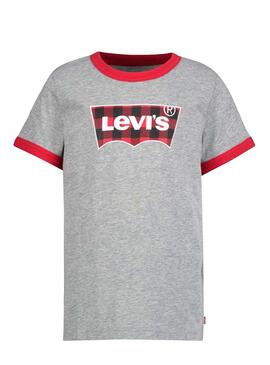 T-Shirt Levis Ringer Cinza para Menino