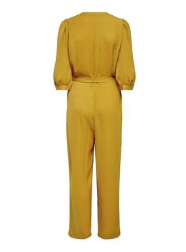 Jumpsuit Only Isabella Mustard para Mulher