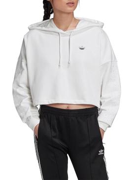 Sweat Adidas Strass Branco para Mulher