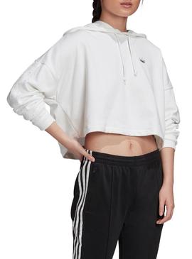 Sweat Adidas Strass Branco para Mulher