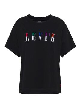 T-Shirt Levis Varsity Preto para Mulher