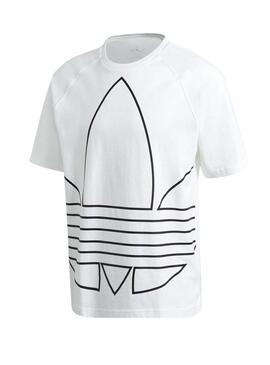 T-Shirt Adidas Big Trevo Branco para Homem