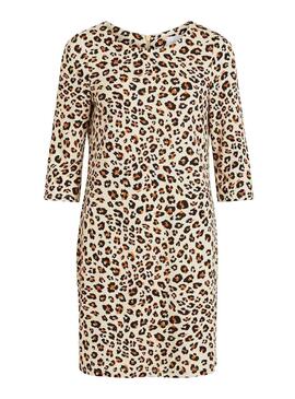 Vestido Vila Tinny Animal Print para Mulher