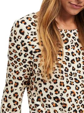 Vestido Vila Tinny Animal Print para Mulher