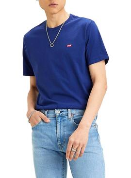 T-Shirt Levis Basic Azul para Homem