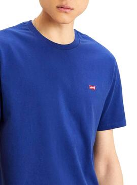T-Shirt Levis Basic Azul para Homem