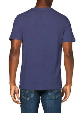T-Shirt Levis Outline Azul para Homem