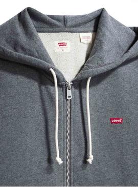 Sweat Levis Zip Cinza para Homem