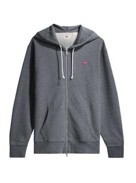 Sweat Levis Zip Cinza para Homem