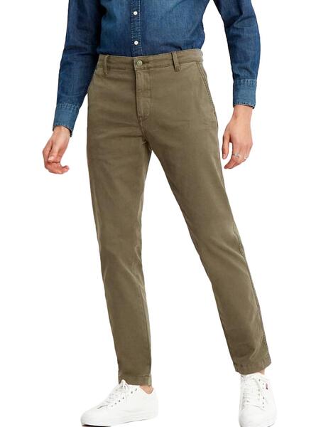 Pantalon Levis Chino Verde para Homem