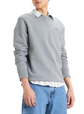 Sweat Levis Basic Crew gris para Homem