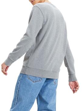 Sweat Levis Basic Crew gris para Homem