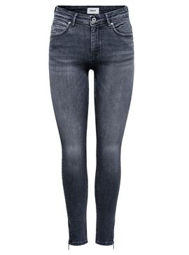 Jeans Only Kendell Cinza para Mulher