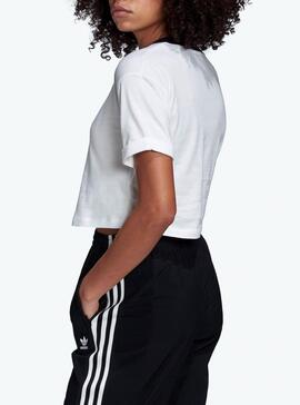 T-Shirt Adidas Crop Branco para Mulher