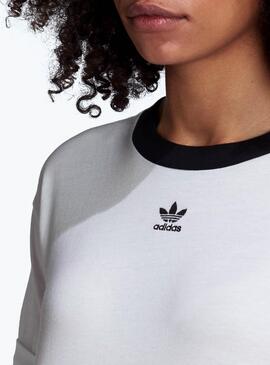 T-Shirt Adidas Crop Branco para Mulher
