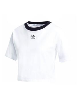 T-Shirt Adidas Crop Branco para Mulher