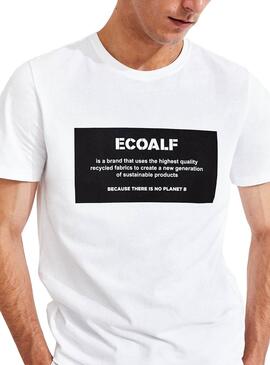 T-Shirt Ecoalf Patch Branco para Homem