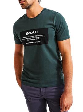 T-Shirt Ecoalf Patch Verde para Homem