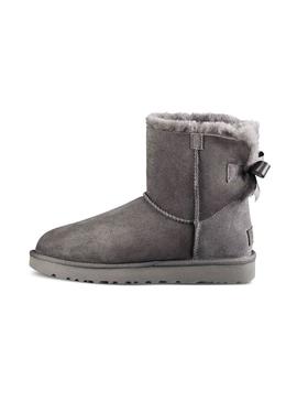 Botas UGG Mini Bailey Bow II Cinza Mulher