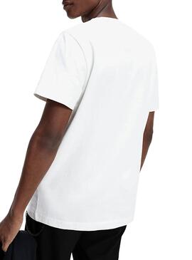 T-Shirt Tommy Jeans Big Patch Branco para Homem