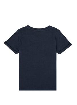 T-Shirt Name It Bowlling Azul Marinho para Menino