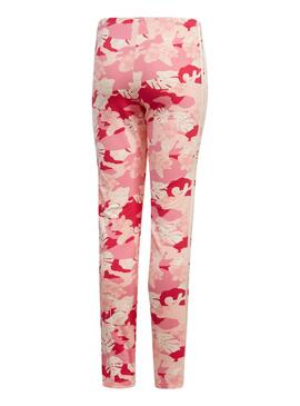 Leggings Adidas Flores Rosa para Menina