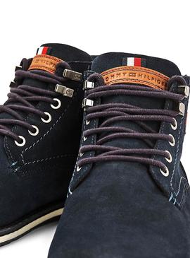 Botas Tommy Hilfiger Outdoor Suede Navy Homem