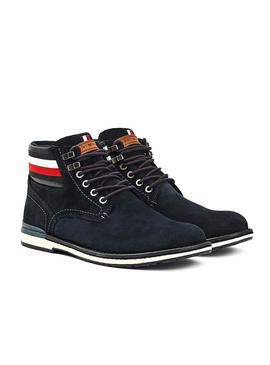 Botas Tommy Hilfiger Outdoor Suede Navy Homem