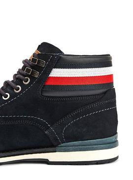 Botas Tommy Hilfiger Outdoor Suede Navy Homem